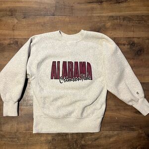 Vintage 90’s Bike Collegiate Gray Alabama Crimson Tide Men's Crewneck Sweater L